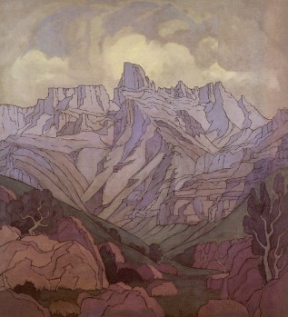 JH Pierneef Drakensberg 127x 140 cm c1931